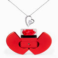 Load image into Gallery viewer, Forever Love Necklace with Red Heart Rose Box