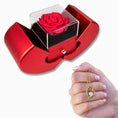 Load image into Gallery viewer, Forever Love Necklace with Red Heart Rose Box