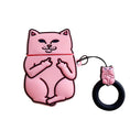Load image into Gallery viewer, Funny Cat Middle Finger Case for Apple AirPods