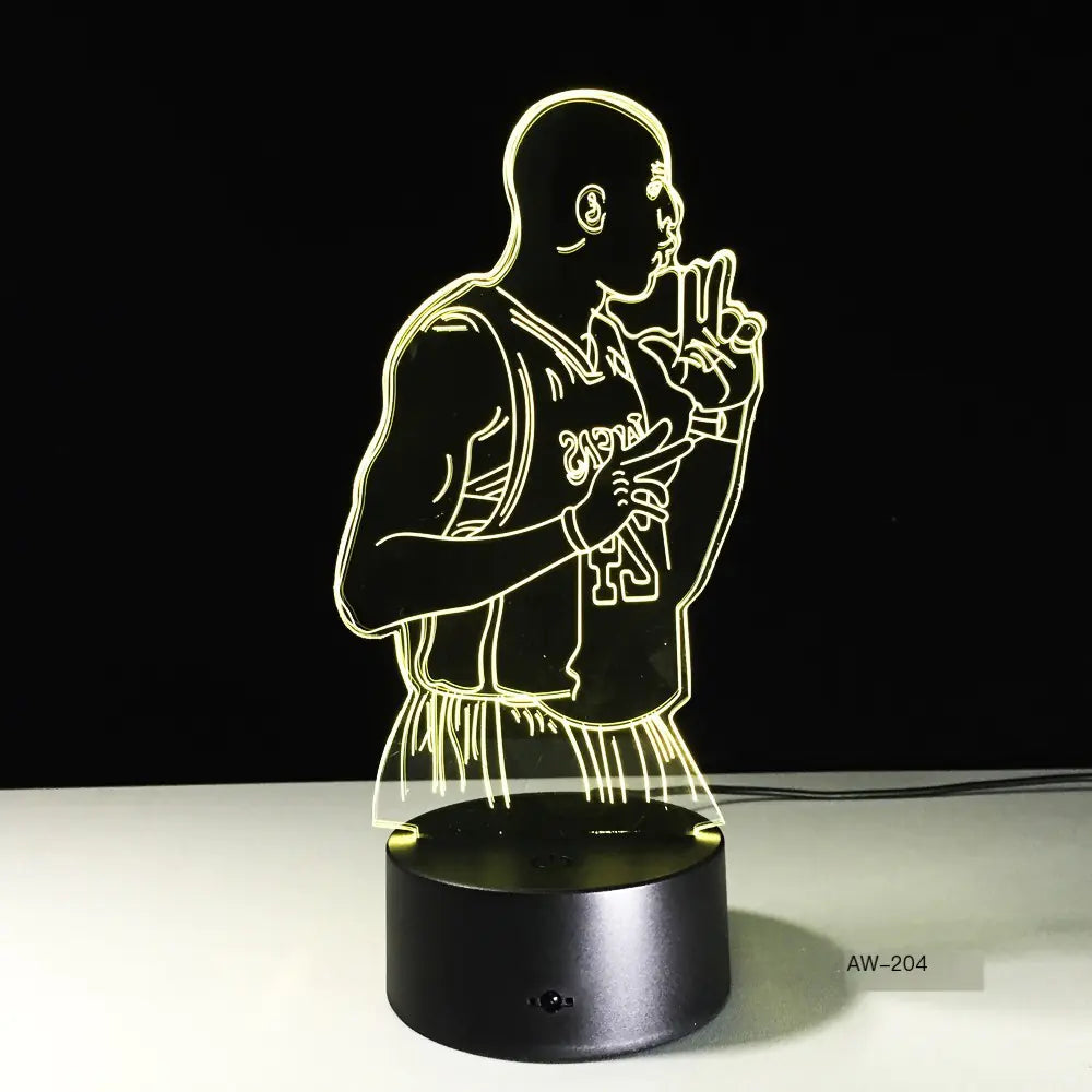 Colorful Touch Control LED Visual 3D Table Lamp
