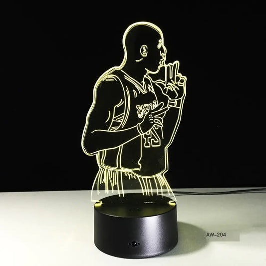 Colorful Touch Control LED Visual 3D Table Lamp