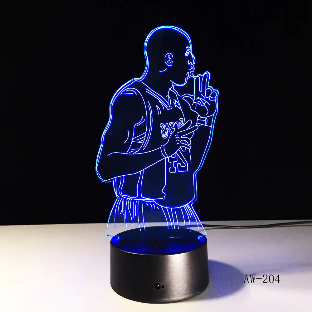 Colorful Touch Control LED Visual 3D Table Lamp