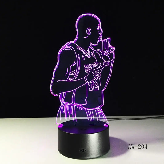 Colorful Touch Control LED Visual 3D Table Lamp